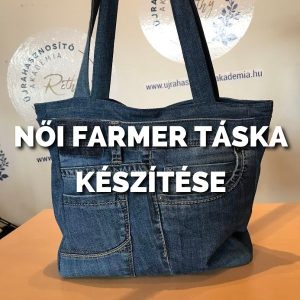 Női farmer táska készítése