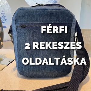 Férfi 2 rekeszes oldaltáska készítése
