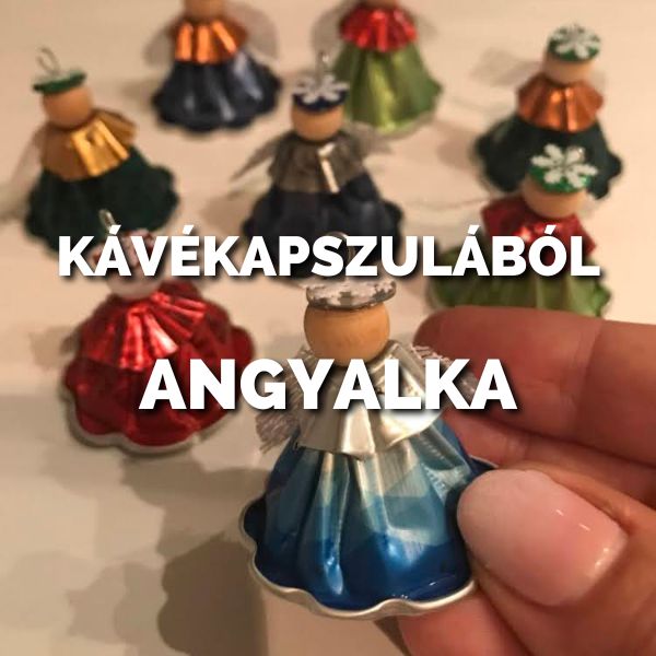 Kávékapszulából Angyalka